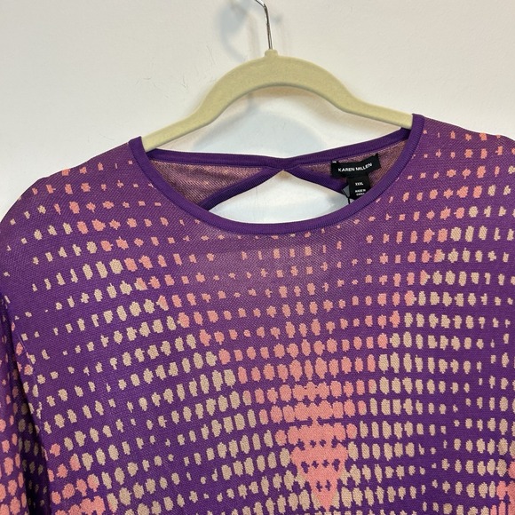 NWT Karen Millen XXXL KAREN Plus Size Mirrored Knitted Maxi Column Dress - Picture 5 of 13